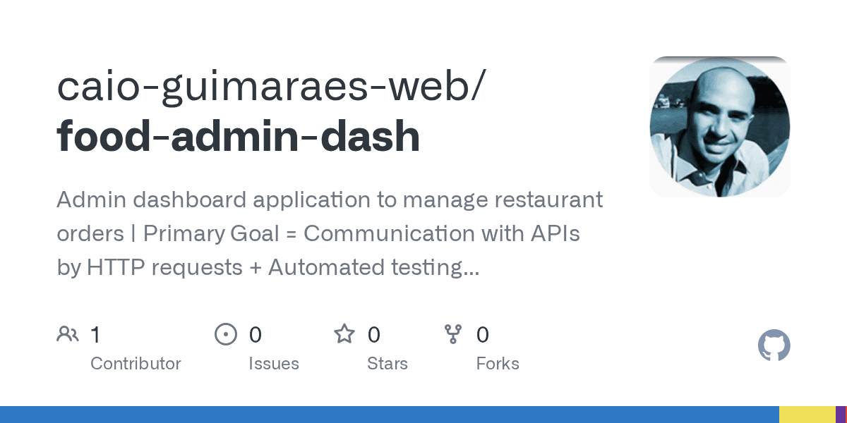 food-admin-dash social preview